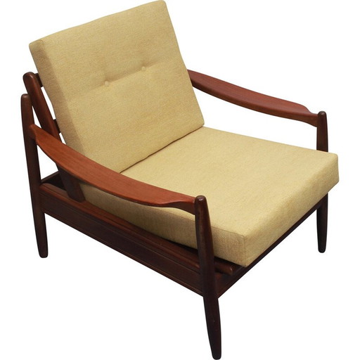 Fauteuil vintage en bois massif, 1960
