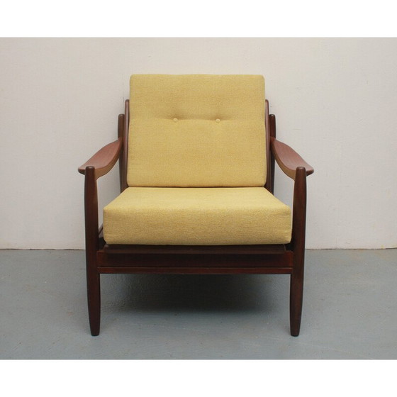 Image 1 of Fauteuil vintage en bois massif, 1960