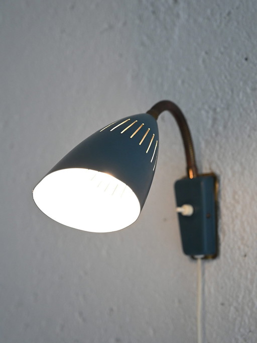 Applique murale scandinave 1960S - Lampe réglable en métal vintage