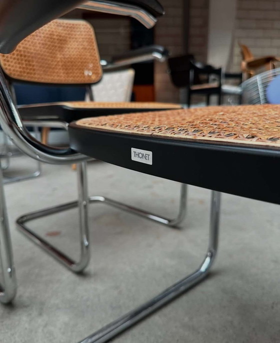Image 1 of 4X Thonet Cesca Chair By Marcel Breuer