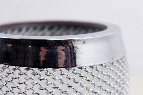 Image 1 of Seau À Glaçons En Verre Et Métal 1970