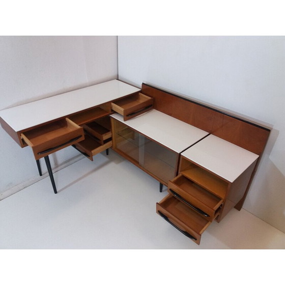 Image 1 of Vintage Composition commode et bureau par Mojmít Požár, Tchécoslovaquie années 1960