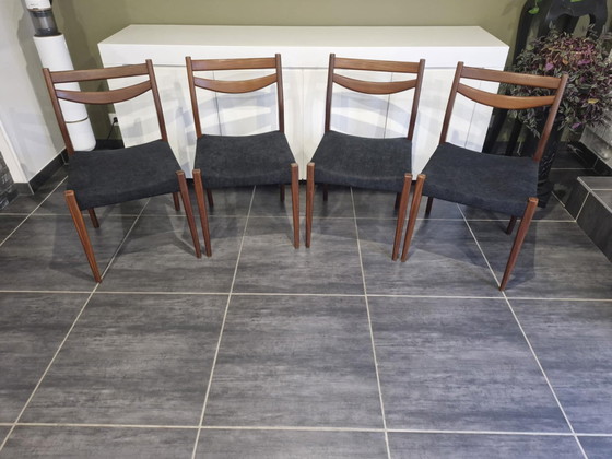 Image 1 of Suite De 4 Chaises Scandinaves, Années 1970
