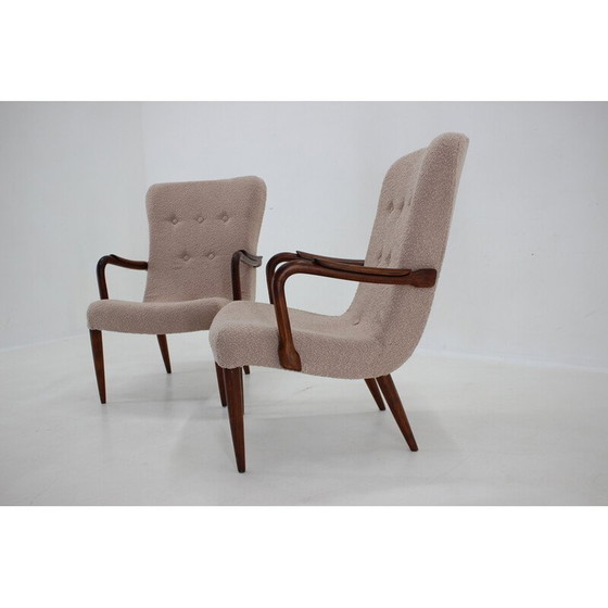 Image 1 of Paire de fauteuils en boucle vintage, Danemark 1960