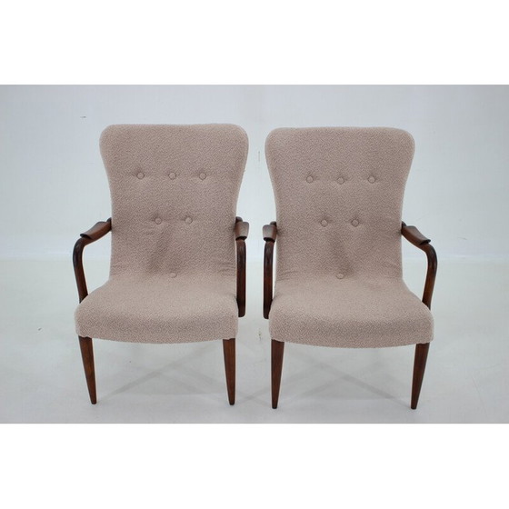 Image 1 of Paire de fauteuils en boucle vintage, Danemark 1960