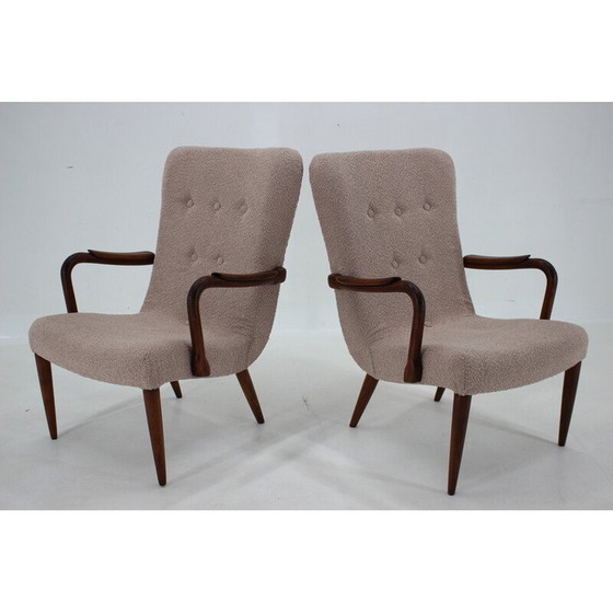 Image 1 of Paire de fauteuils en boucle vintage, Danemark 1960