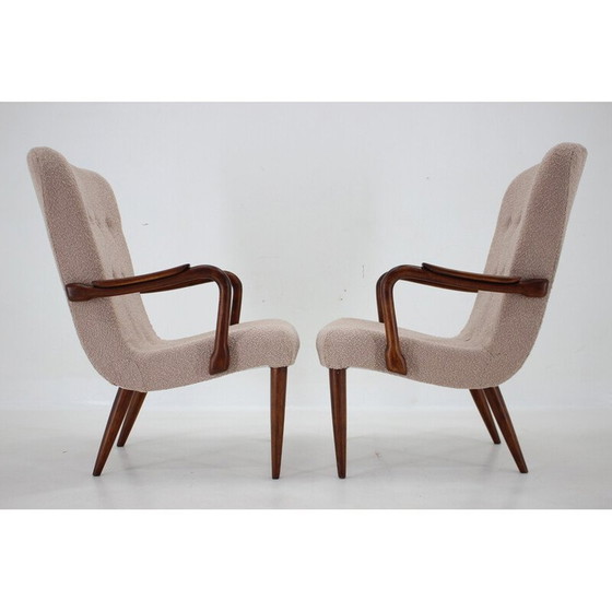 Image 1 of Paire de fauteuils en boucle vintage, Danemark 1960