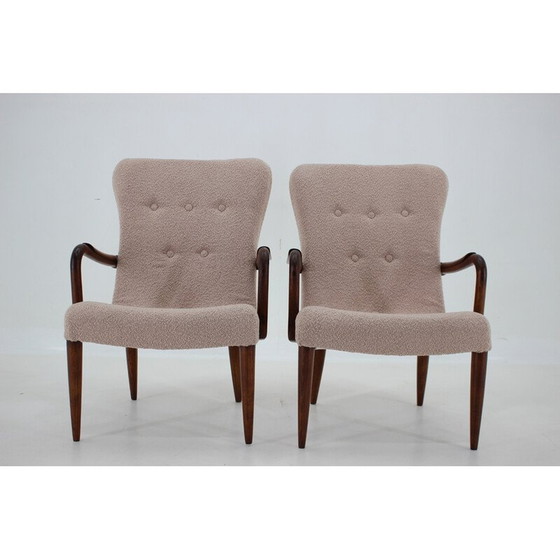 Image 1 of Paire de fauteuils en boucle vintage, Danemark 1960