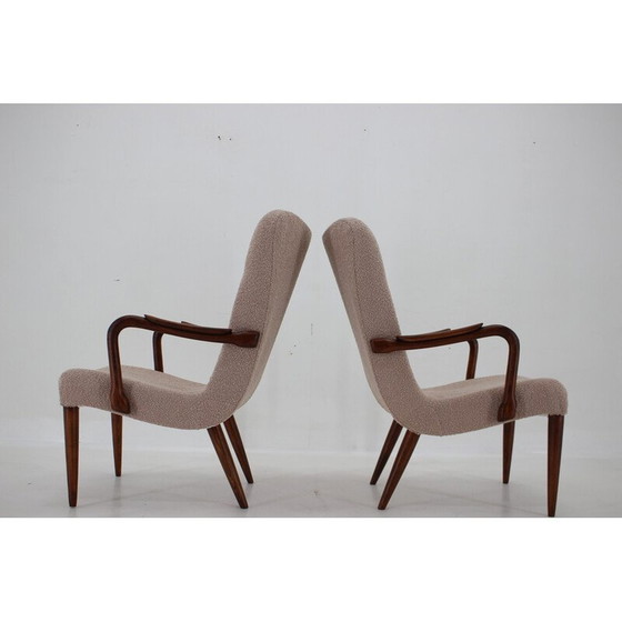 Image 1 of Paire de fauteuils en boucle vintage, Danemark 1960
