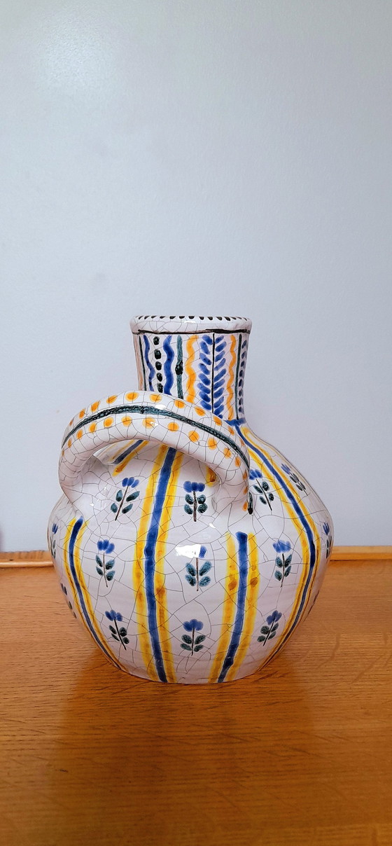 Image 1 of Vase Ou Cruche En Céramique Émaillée, 1950.