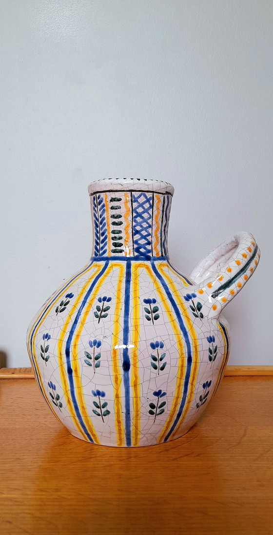 Image 1 of Vase Ou Cruche En Céramique Émaillée, 1950.