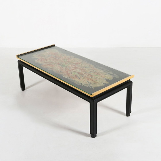 Image 1 of Table basse vintage belge peinte par De Coene Frères, 1950S