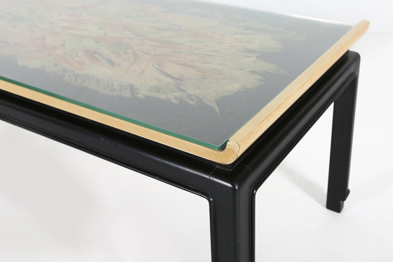 Image 1 of Table basse vintage belge peinte par De Coene Frères, 1950S