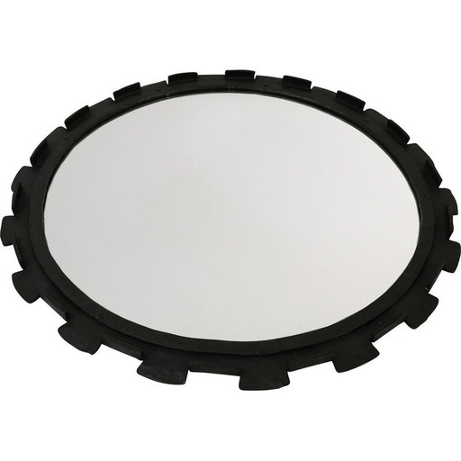 Miroir mural brutaliste vintage, Danemark 1970