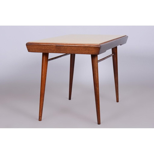 Table basse du milieu du siècle avec plateau pivotant, Tchécoslovaquie, années 1950