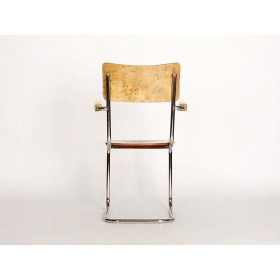 Image 1 of Chaise vintage en acier tubulaire par Vichr - années 1930