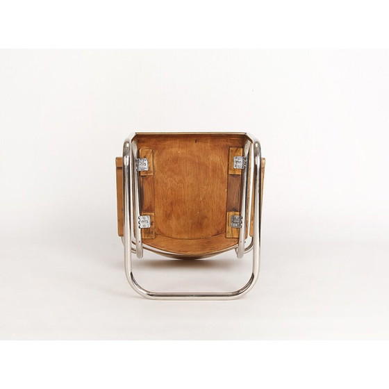 Image 1 of Chaise vintage en acier tubulaire par Vichr - années 1930