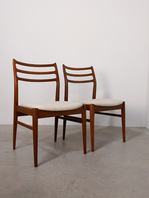 2x Lübke Niels Otto Møller Chaises de salle à manger