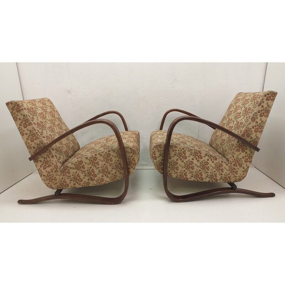 Image 1 of Ensemble de salon vintage H 269 par Jindřich Halabala, Tchécoslovaquie 1960