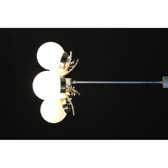 Image 1 of Lustre vintage en verre par Instala Decin, Tchécoslovaquie 1970