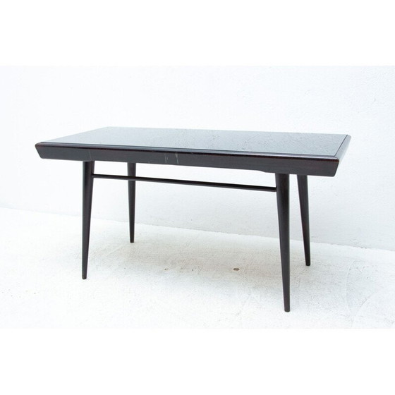 Image 1 of Table basse vintage en verre opaxite par Interiér Praha, Tchécoslovaquie 1960