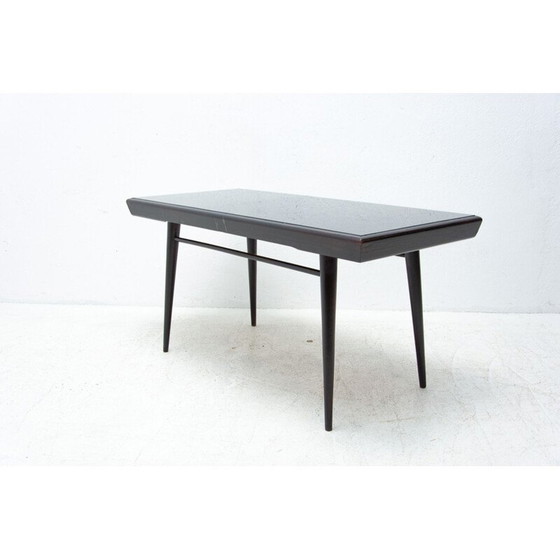 Image 1 of Table basse vintage en verre opaxite par Interiér Praha, Tchécoslovaquie 1960