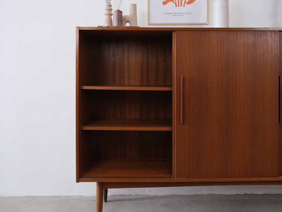 Image 1 of Vintage Teak Danish Highboard Cabinet Sideboard