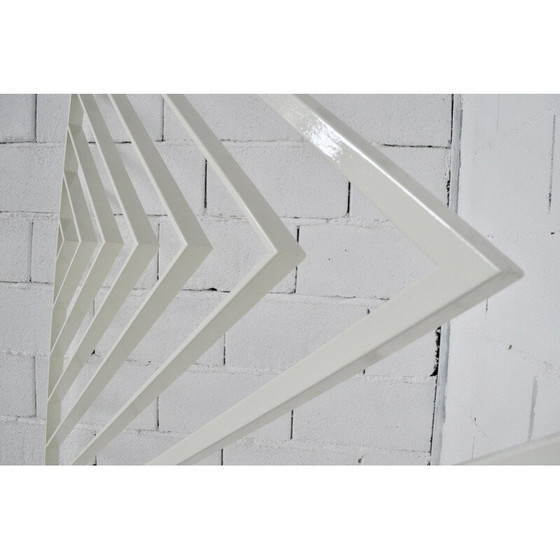 Image 1 of Grille de séparation vintage avec motifs géométriques en acier laqué, 1970