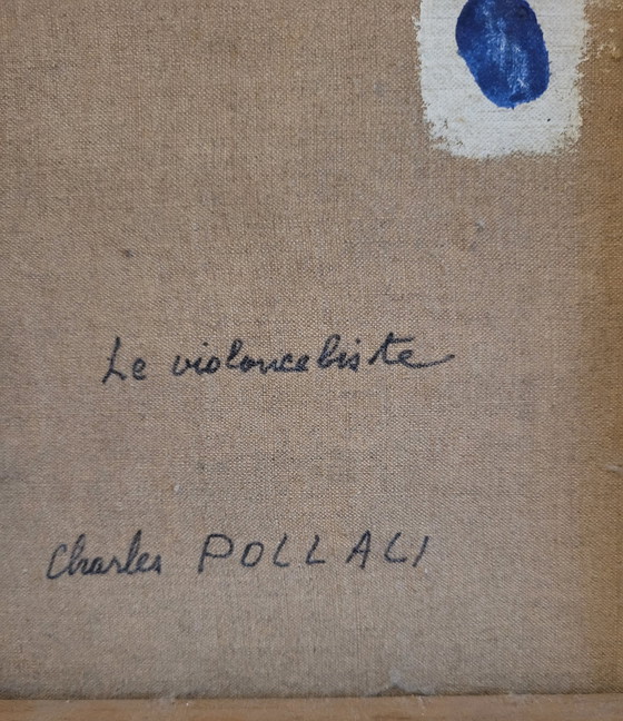 Image 1 of Hst Charles Pollaci (1907-1989) Arlequin Jouant De La Contrebasse.

