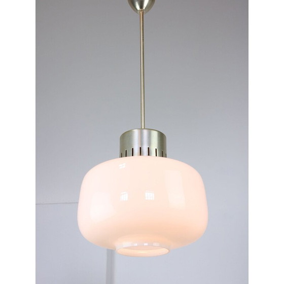 Image 1 of Lampe suspendue en opaline Mid Century