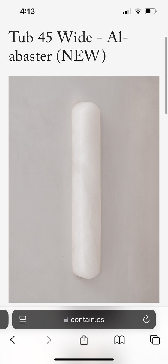 Image 1 of 2 Lampes murales en albâtre de Contain