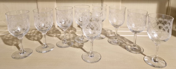 Image 1 of Ensemble de 9 verres anciens