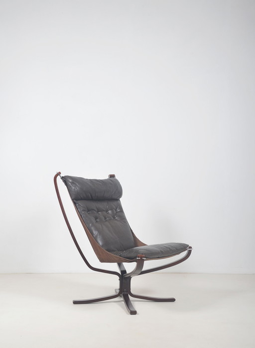 Chaise Falcon conçue par Sigurd Ressell pour Vatne Möbel, 1970