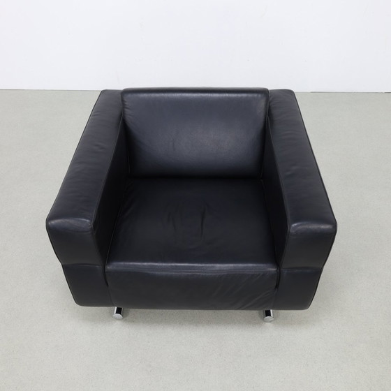 Image 1 of Fauteuil design en cuir Molinari