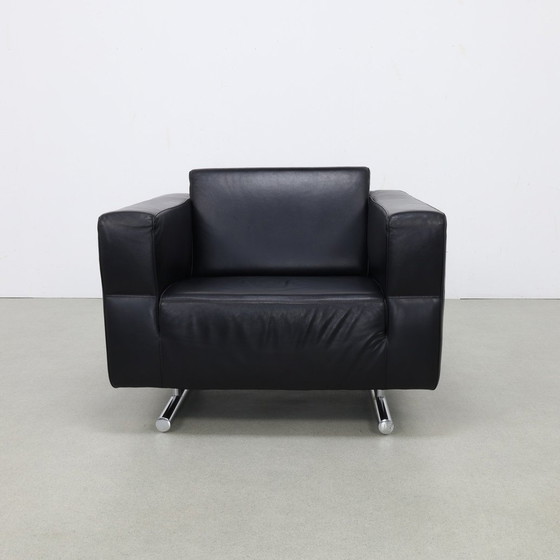 Image 1 of Fauteuil design en cuir Molinari
