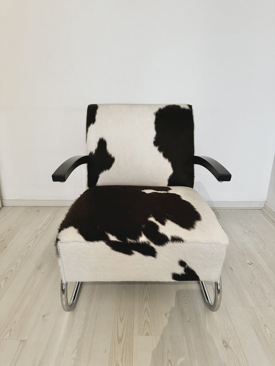 Image 1 of Fauteuil Thonet S411 en peau de vache