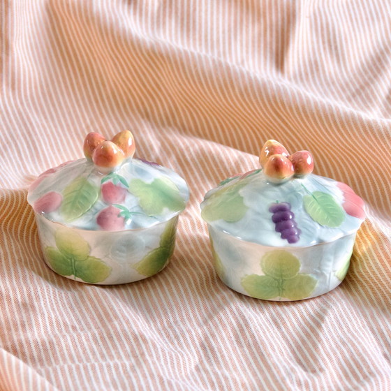 Image 1 of Boîte Ancienne En Barbotine De St Clément