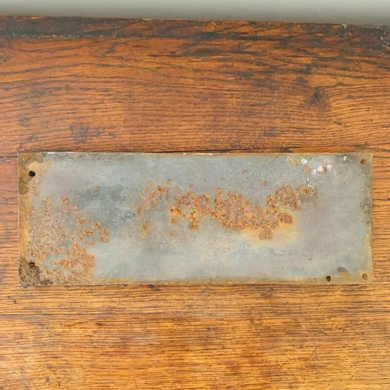 Image 1 of Plaque émaillée vintage "coiffeur"