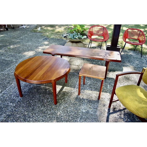 Image 1 of Table d'appoint vintage en teck par Toften pour Mobelfabrkken, Danemark années 1960