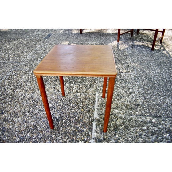 Image 1 of Table d'appoint vintage en teck par Toften pour Mobelfabrkken, Danemark années 1960