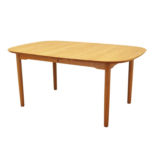 Table en frêne, Design danois, 1960S, Designer : Gunnar Falsig, Fabricant : Holstebro Möbelfabrik