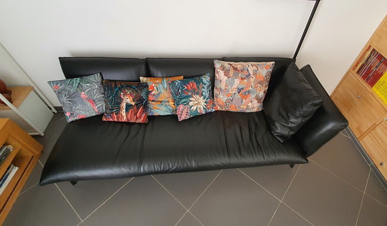 Image 1 of Canapé Cuir Type Méridienne