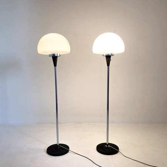 Image 1 of Paire de lampadaires vintage par Jaroslav Bejvl pour Lidokov, années 1960