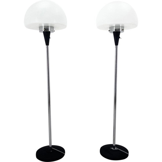 Image 1 of Paire de lampadaires vintage par Jaroslav Bejvl pour Lidokov, années 1960
