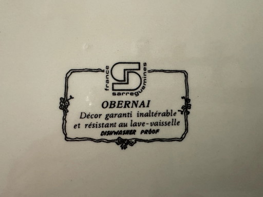 Plat à gâteaux Obernai Decor Faïence