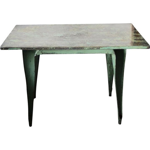 Table industrielle vintage par Joseph Mathieu pour Multipl's, années 1930