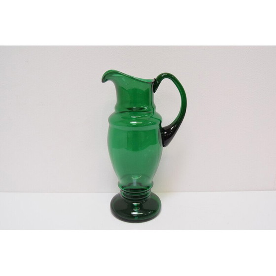 Image 1 of Pichet vintage en verre tchèque par Glasswork Novy Bor, Tchécoslovaquie, années 1930