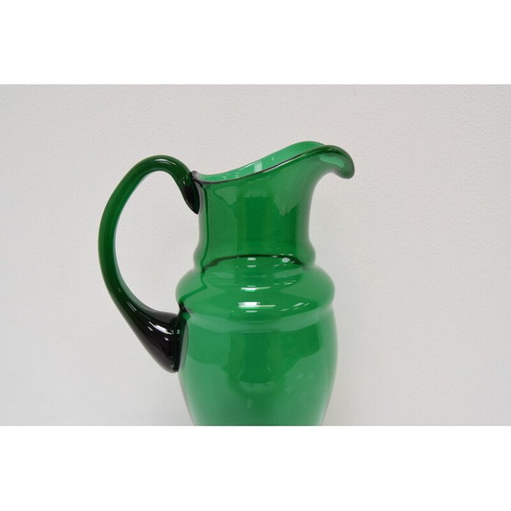 Image 1 of Pichet vintage en verre tchèque par Glasswork Novy Bor, Tchécoslovaquie, années 1930