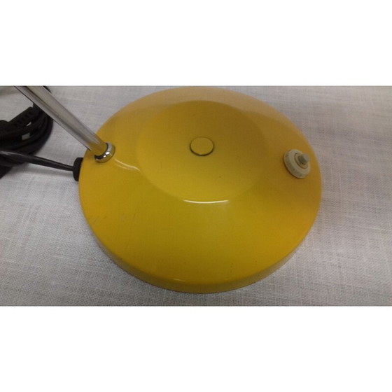 Image 1 of Paire de lampes de table vintage en métal et verre par Lidokov Boskovice, Tchécoslovaquie 1960