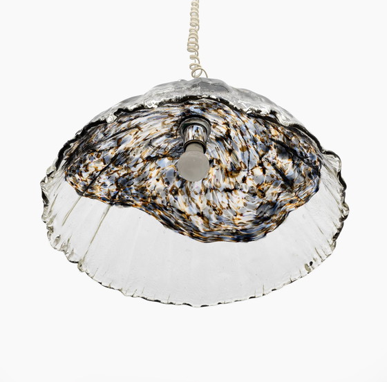 Image 1 of Pendentif en verre de Murano attribué à Avmazzega, Italie moderne du milieu du siècle dernier, années 1970